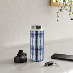 Tiki Shibori Blue Water Bottle Gallery Image 4