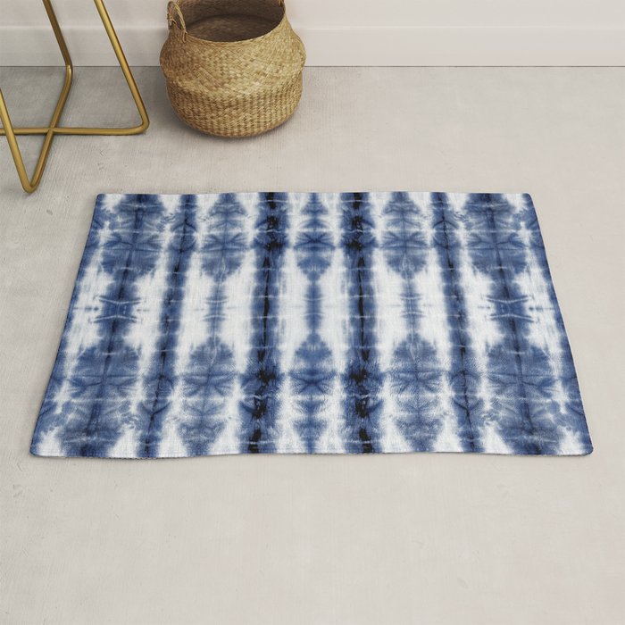 Tiki Shibori Blue Rug Gallery Image 1