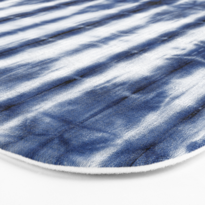 Tiki Shibori Blue Bath Mat Gallery Image 3
