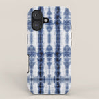 Tiki Shibori Blue iPhone Case Gallery Image 1