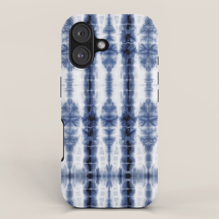 Tiki Shibori Blue iPhone Case Gallery Image 1