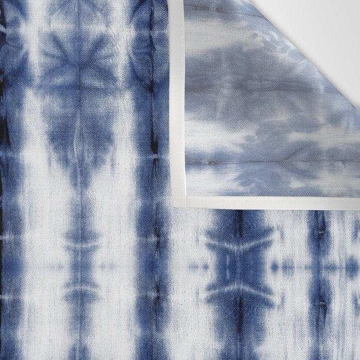 Tiki Shibori Blue Wall Tapestry Gallery Image 3