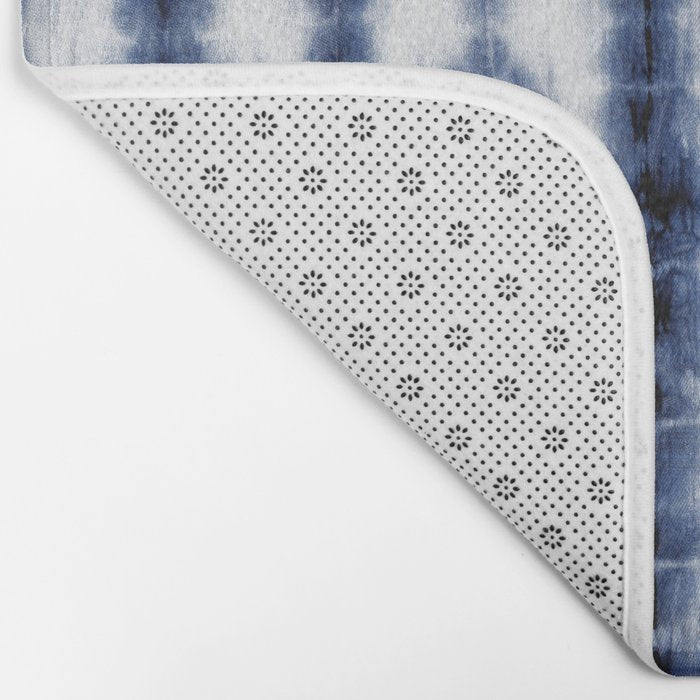 Tiki Shibori Blue Bath Mat Gallery Image 2