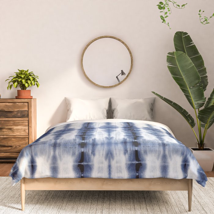 Tiki Shibori Blue Comforter Gallery Image 3
