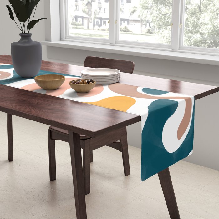 Pastel Blossom Matisse Table Runner Gallery Image 2