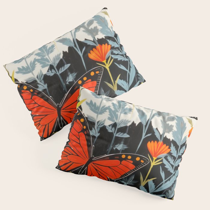 Butterfly Spring Garden Pillow Sham Gallery Image 3