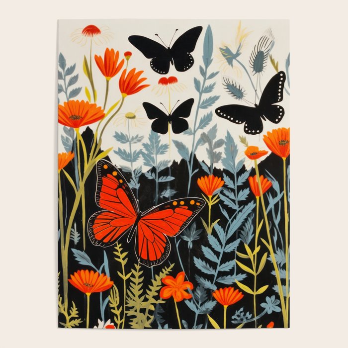 Butterfly Spring Garden Poster Gallery Image 4