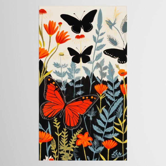 Butterfly Spring Garden Tablecloth Gallery Image 2