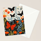 Butterfly Spring Garden Stationery Card Gallery Image 2