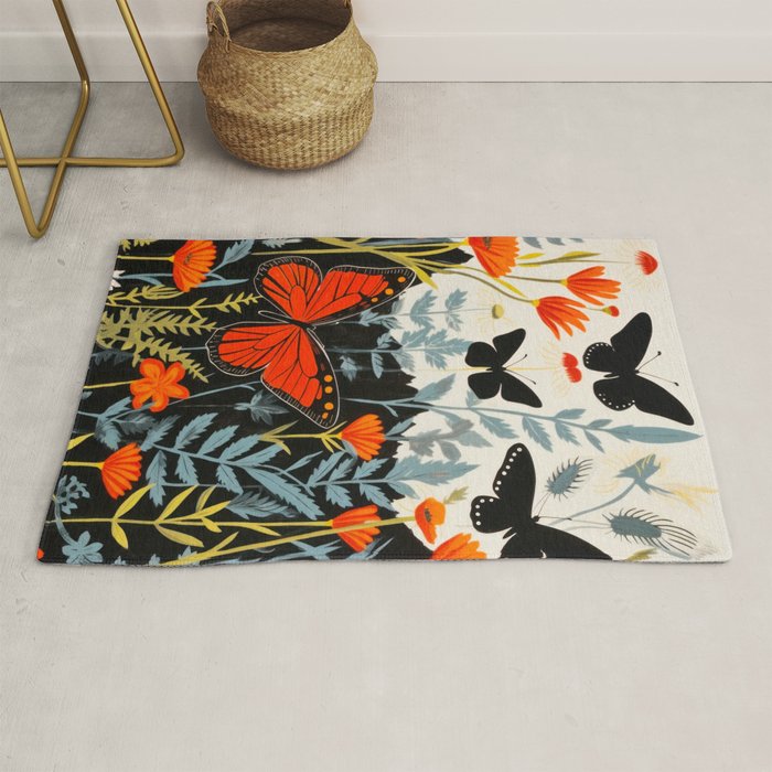Butterfly Spring Garden Rug Gallery Image 1
