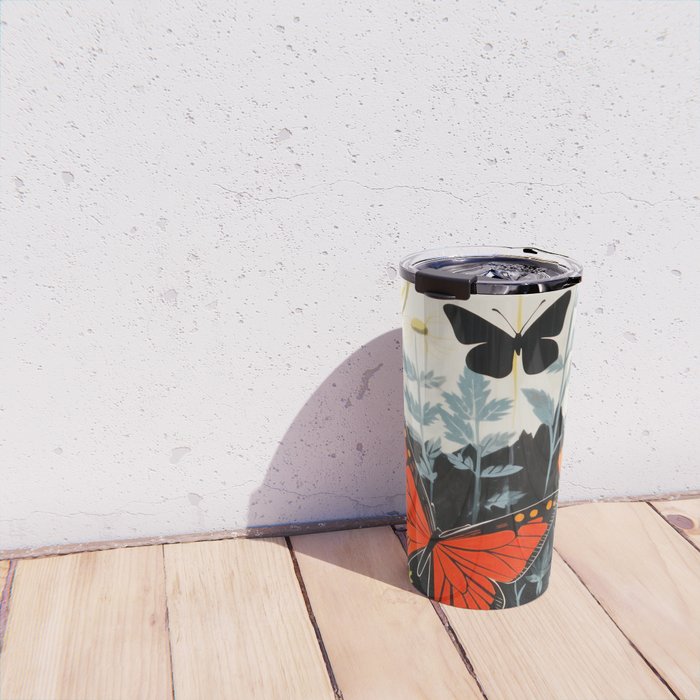 Butterfly Spring Garden Travel Mug Gallery Image 4
