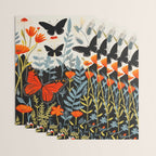 Butterfly Spring Garden Wrapping Paper Gallery Image 3