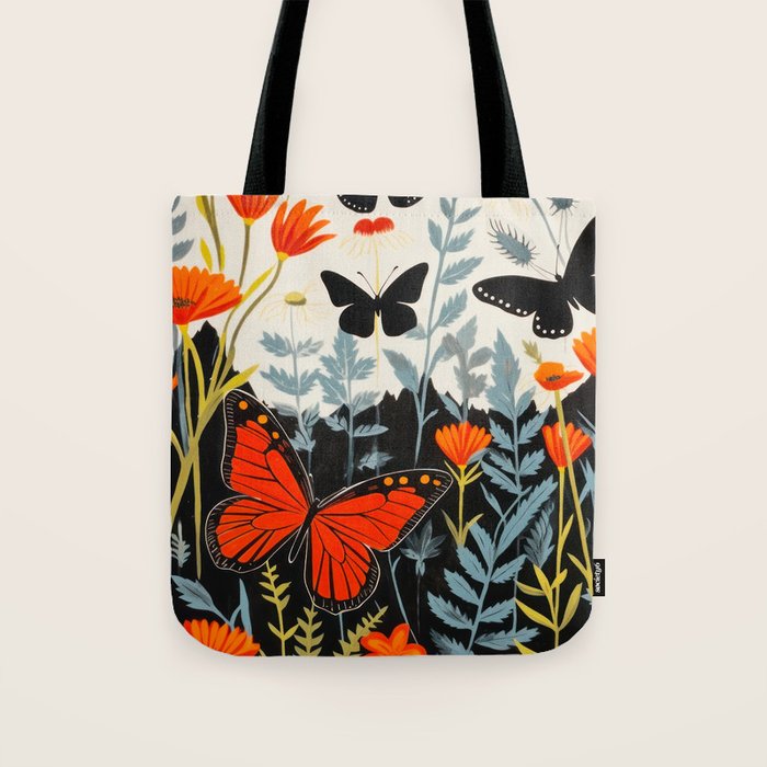 Butterfly Spring Garden Tote Bag Gallery Image 1