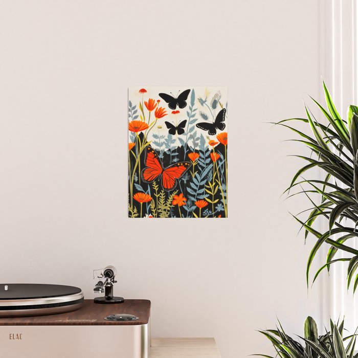 Butterfly Spring Garden Poster Gallery Image 2