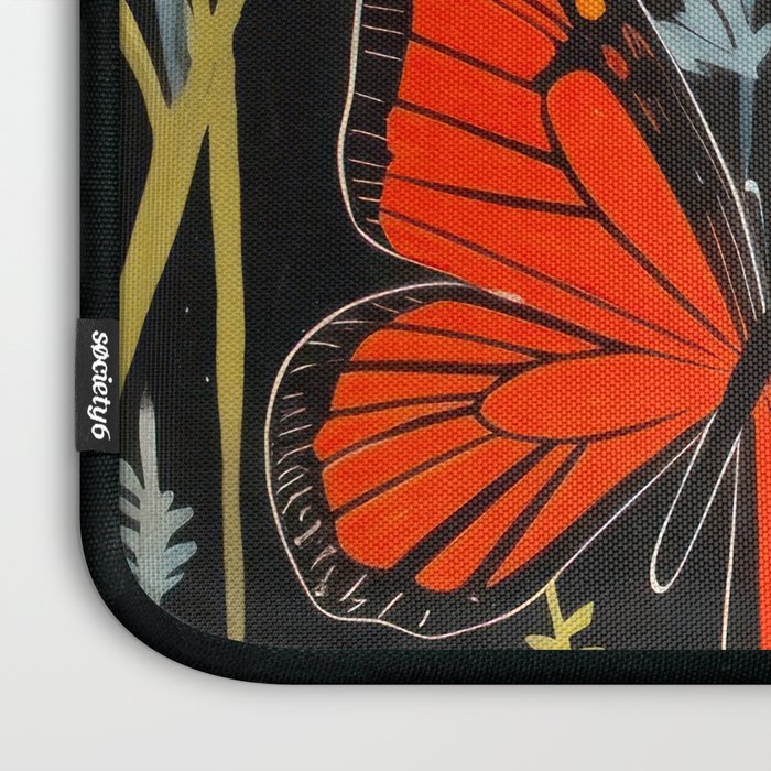 Butterfly Spring Garden Laptop Sleeve Gallery Image 3