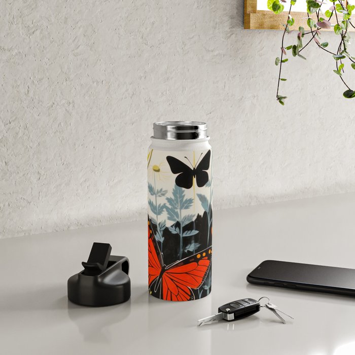 Butterfly Spring Garden Water Bottle Gallery Image 4