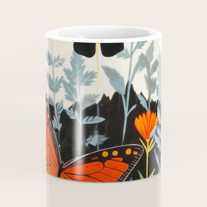 Butterfly Spring Garden Coffee Mug Gallery Image 4