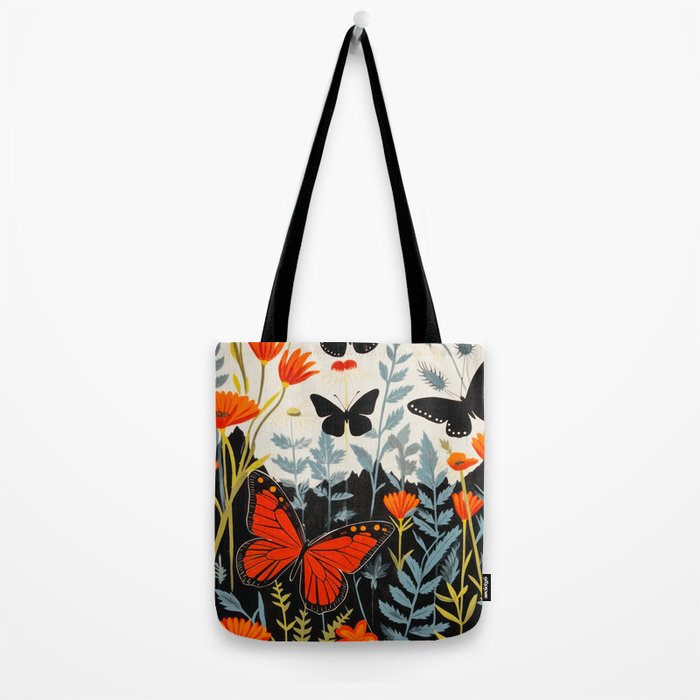 Butterfly Spring Garden Tote Bag Gallery Image 2