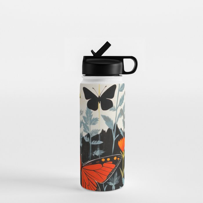 Butterfly Spring Garden Water Bottle Gallery Image 1