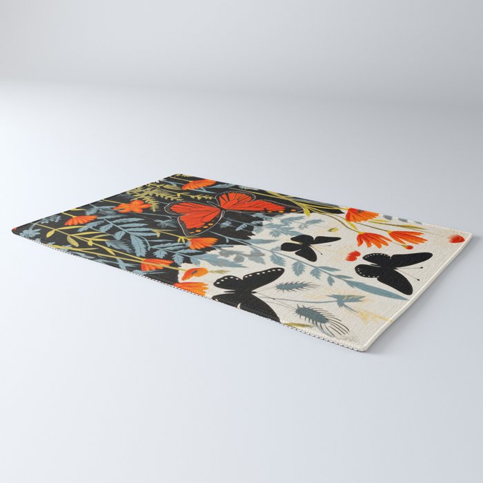 Butterfly Spring Garden Rug Gallery Image 3