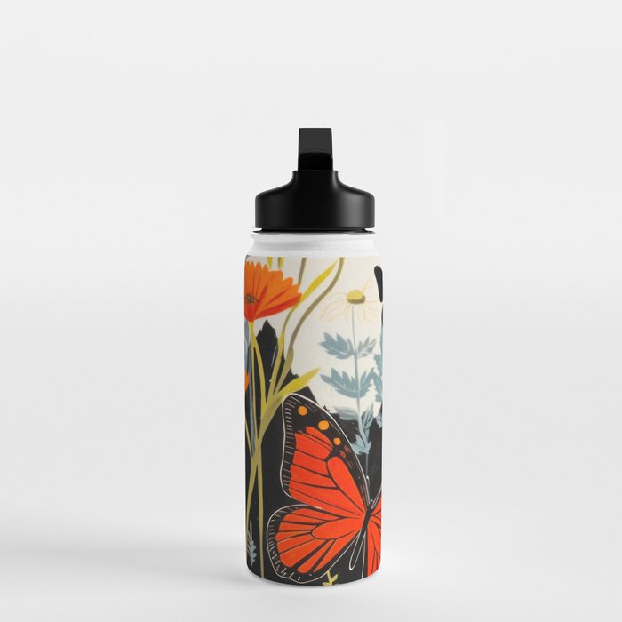 Butterfly Spring Garden Water Bottle Gallery Image 3