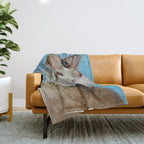 the depressive cat am abend bekommt den blues Throw Blanket Gallery Image 1
