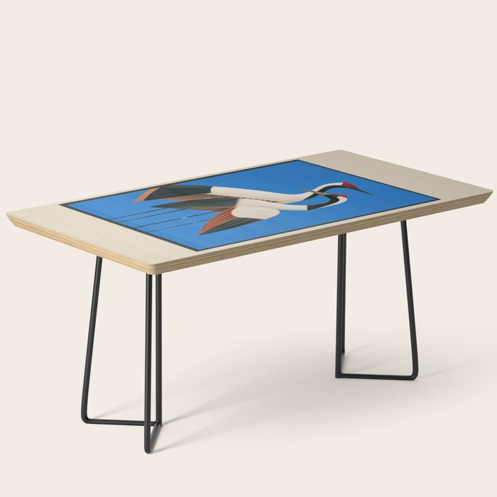 Stillness in Motion - Abstract Cranes in Blue Coffee Table Gallery Image 1