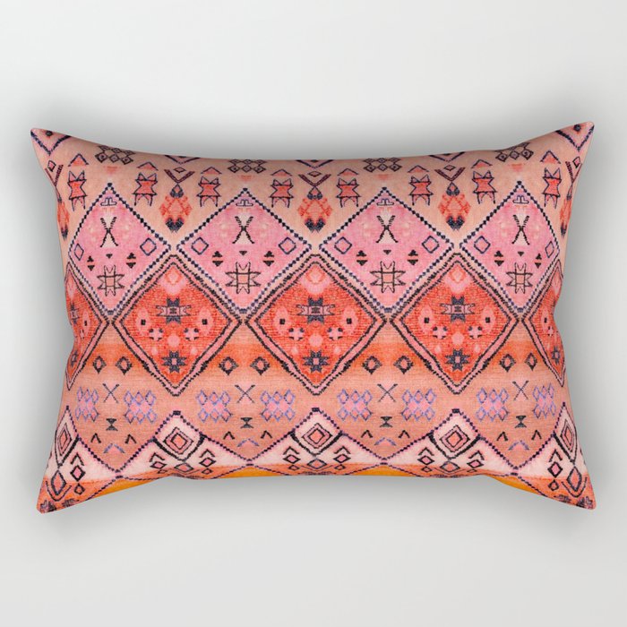 Epic Rustic & Farmhouse Style Original Moroccan Artwork  Rectangular Pillow Gallery Image 2