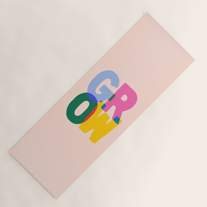 Grow: Peach Edition Yoga Mat Gallery Image 1
