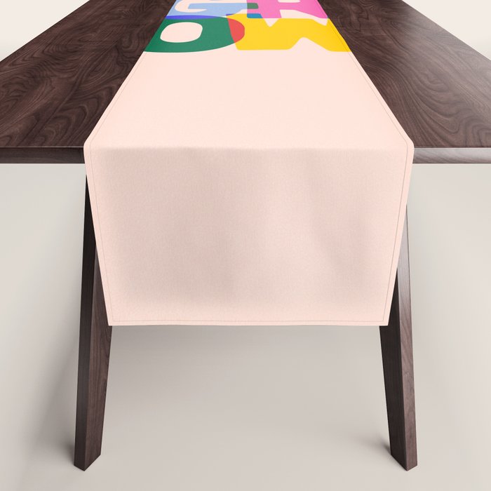 Grow: Peach Edition Table Runner Gallery Image 1