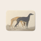 Two Sighthounds Bath Mat Gallery Image 1