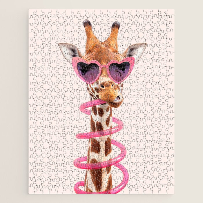THIRSTY GIRAFFE Jigsaw Puzzle Gallery Image 1