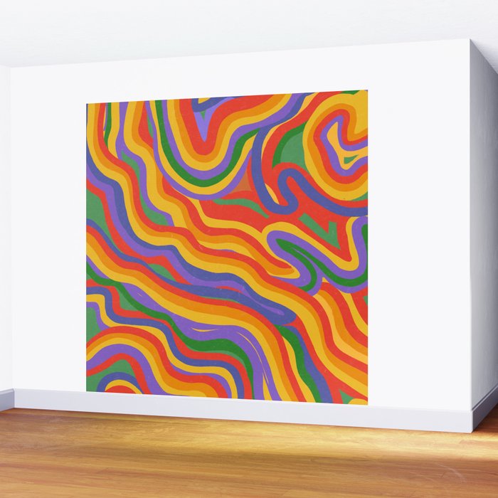 Pride Pattern Wall Mural Gallery Image 2