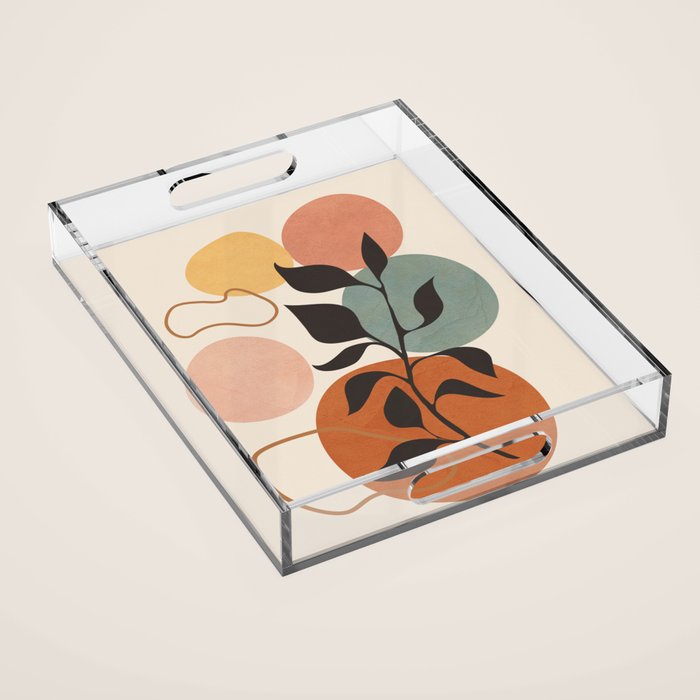 Abstract Minimal Shapes 23 Acrylic Tray Gallery Image 1