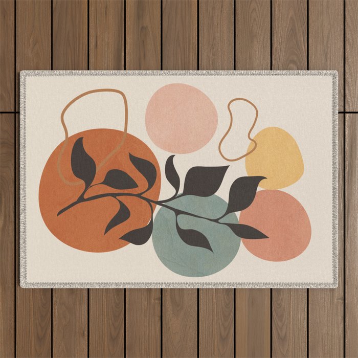 Abstract Minimal Shapes 23 Outdoor Rug Gallery Image 1