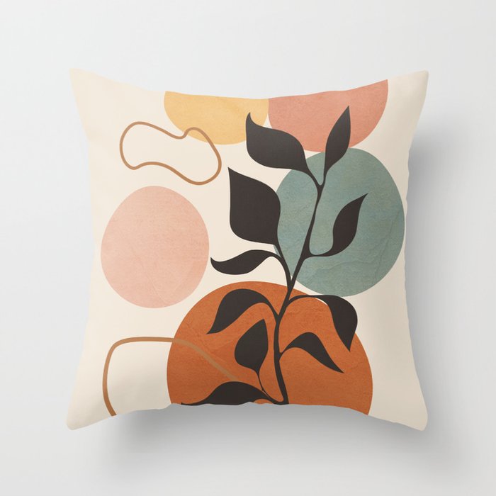 Abstract Minimal Shapes 23 Throw Pillow Gallery Image 6