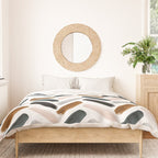 Painted herringbone - neutrals Duvet Cover Gallery Image 3