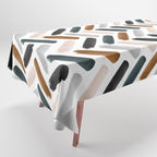 Painted herringbone - neutrals Tablecloth Gallery Image 1
