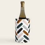 Painted herringbone - neutrals Wine Chiller Gallery Image 1