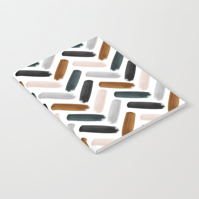 Painted herringbone - neutrals Notebook Gallery Image 1