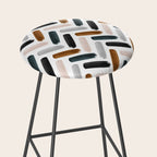 Painted herringbone - neutrals Stool Gallery Image 2