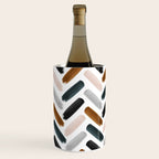 Painted herringbone - neutrals Wine Chiller Gallery Image 3