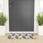 Painted herringbone - neutrals Welcome Mat Gallery Image 3