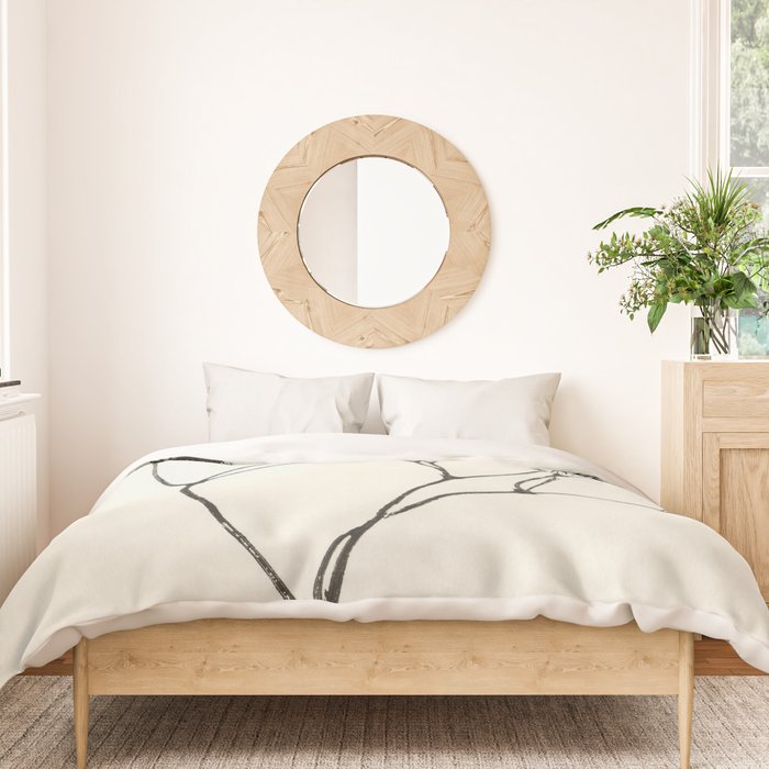 Gypsophila Portrait #3 Duvet Cover Gallery Image 3