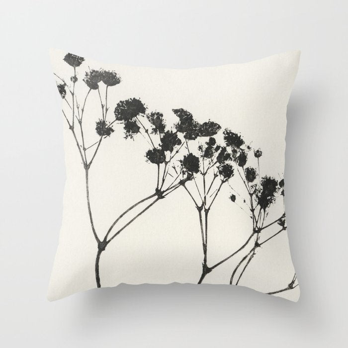 Gypsophila Portrait #3 Throw Pillow Gallery Image 6