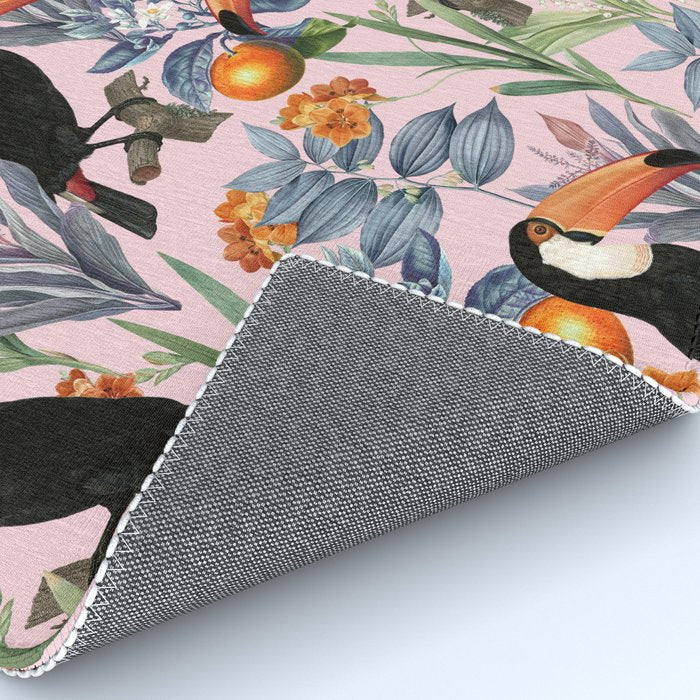 Tucan Garden #pattern #illustration Rug Gallery Image 4