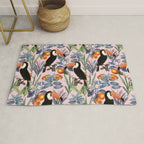 Tucan Garden #pattern #illustration Rug Gallery Image 1