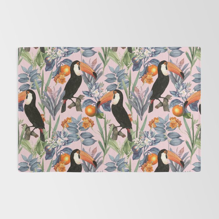 Tucan Garden #pattern #illustration Rug Gallery Image 2