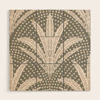 Boho Rustic Palm Radiance Muted Grey Wood Wall Art Gallery Image 1