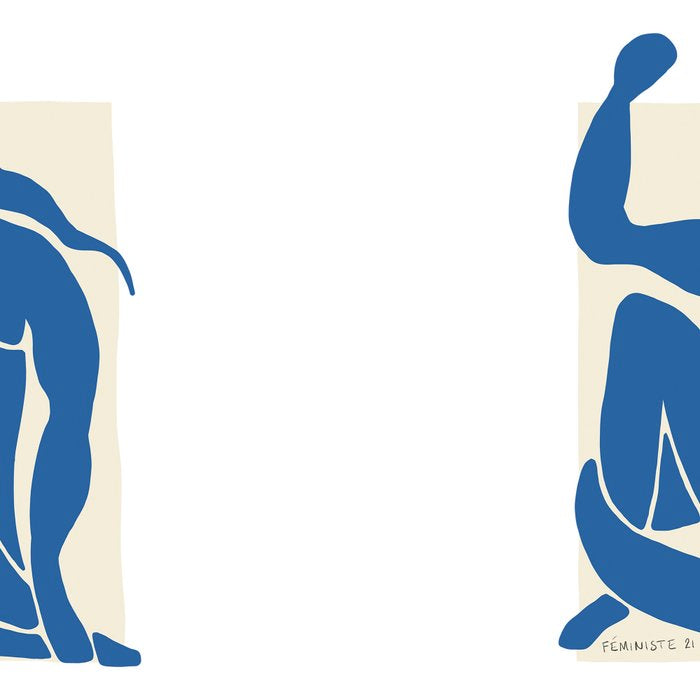 NUDE FEMINISTE - Feminist Art - Matisse Nude Blue Coffee Mug Gallery Image 2